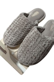 Женские комнатные тапочки Gemelli Бархат, закрытые, бежевые, размер 38