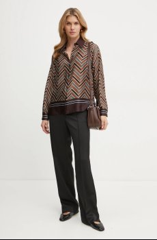 Шелковая рубашка Luisa Spagnoli LIQUIRIZIA