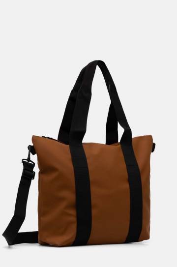 Сумка Rains Tote Bag Mini W3 цвет коричневый 14160-63 Сумка Rains Tote Bag Mini W3 цвет коричневый 14160-63
