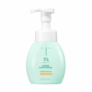 Себорегулирующая очищающая пенка для лица Missha Super Panthenol Bubble Cleanser Oil Control, 200 мл Себорегулирующая очищающая пенка для лица Missha Super Panthenol Bubble Cleanser Oil Control, 200 мл