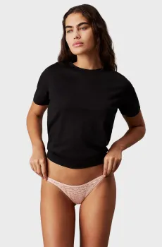 Женские персиковые трусики DIPPED STRING THONG Оранжевый L Calvin Klein 000QD5154E