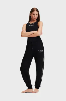 Женские черные брюки HOTEL KARL SWEATPANTS Черный M Karl Lagerfeld 246W2108