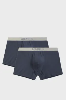 Мужские серые боксеры (2 шт) Серый S Atlantic 2BMH-012