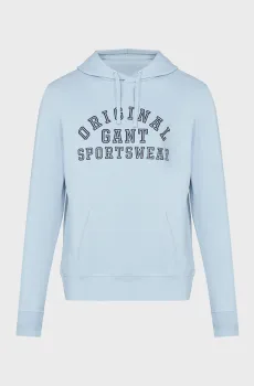 Мужское голубое худи ORIGINAL GRAPHIC Голубой L Gant 2007081