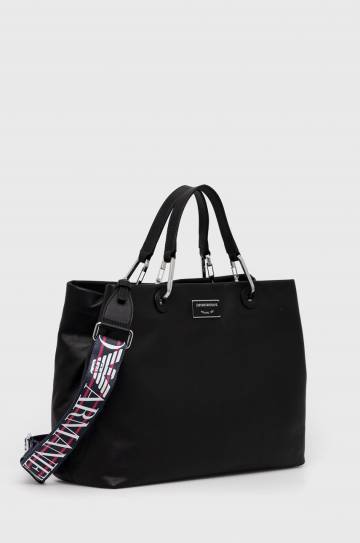 Кожаная сумочка Emporio Armani цвет чёрный Кожаная сумочка Emporio Armani цвет чёрный