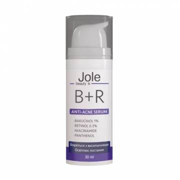 Сыворотка для лица Jole B+R Serum с бакучиолом 1% и ретинолом 0.3%, 30 мл Сыворотка для лица Jole B+R Serum с бакучиолом 1% и ретинолом 0.3%, 30 мл
