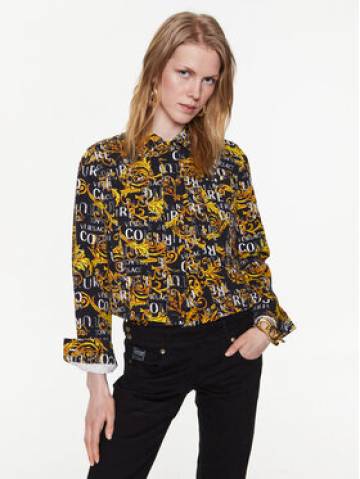 Versace Jeans Couture Джинсова куртка 74HAS453 Чорний Regular Fit Versace Jeans Couture Джинсова куртка 74HAS453 Чорний Regular Fit