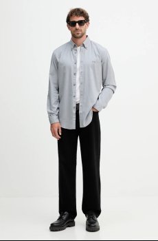 Хлопковая рубашка BOSS Orange Rickert_M