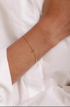 Серебряный браслет с позолотой Design Letters