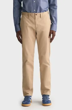 Мужские бежевые чиносы SLIM TWILL CHINOS Бежевый 32-32 Gant 1505221