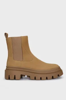 Женские бежевые нубуковые челси Beni Бежевый 39 PRPY PRFLT2308W