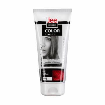 Тонирующий бальзам для волос Jee Cosmetics Color Toner Balm 675 Red Coral, 150 мл Тонирующий бальзам для волос Jee Cosmetics Color Toner Balm 675 Red Coral, 150 мл
