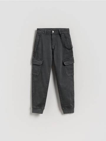 Reserved - Джогери з ланцюжком - темно-сірий - 610FM-90X