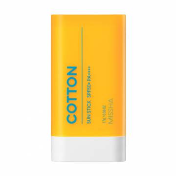 Солнцезащитный стик для лица Missha Cotton Sun Stick, SPF 50+ PA++++, 17 г Солнцезащитный стик для лица Missha Cotton Sun Stick, SPF 50+ PA++++, 17 г