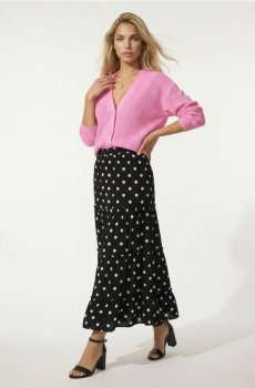 Міді спідниця з багатошаровим ефектом - різнобарвний