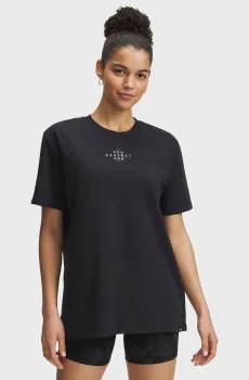 Женская черная футболка Pjt Rck Campus T Черный XL Under Armour 1389717-001