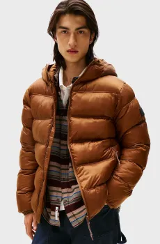 Мужская рыжая куртка HOODED Рыжий L Tommy Jeans DM0DM22044