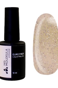 Моделирующий гель для ногтей Nails Molekula Professional Euro Fiber Liquid Poly Gel FG1208 Night Dream, 12 мл