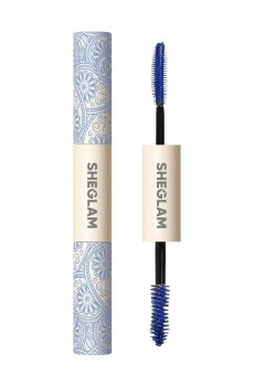 Двойная водостойкая тушь для ресниц Sheglam All-in-One Volume & Length Waterproof Mascara для удлинения и объема, Blue, 8 мл