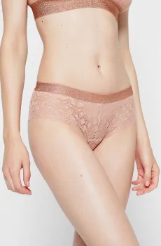 Женские пудровые трусики-шортики OPALE Розовый M Etam 6512759