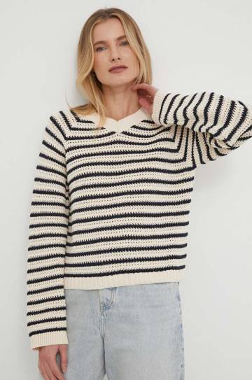 Свитер Tommy Hilfiger женский цвет бежевый Свитер Tommy Hilfiger женский цвет бежевый