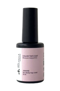 Уценка! Топ для гель-лака Nails Molekula Professional No Sticky Top Coat без липкого слоя, TC04 Jasmine, 12 мл