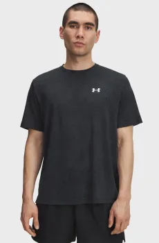 Мужская чорная футболка UA Tech Tee Novelty Черный S Under Armour 6005920-001