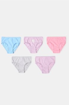 Бавовняні трусики 5 штук - різнобарвний