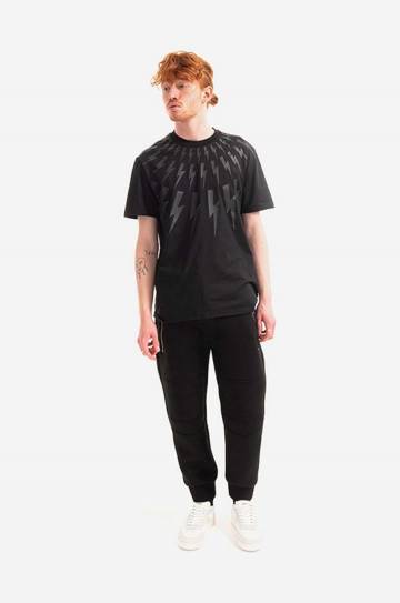 Спортивные штаны Neil Barett Skinny Low Rise Swatpants цвет чёрный однотонные BJP002BH.S505C.01-black Спортивные штаны Neil Barett Skinny Low Rise Swatpants цвет чёрный однотонные BJP002BH.S505C.01-black