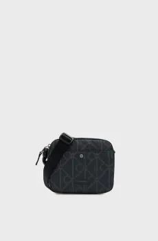 Мужская темно-серая сумка с узором PRINTED EMBLEM Серый ONESIZE Calvin Klein LV04D3350G