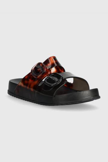 Детские шлепанцы Melissa COZY SLIDE цвет чёрный Детские шлепанцы Melissa COZY SLIDE цвет чёрный