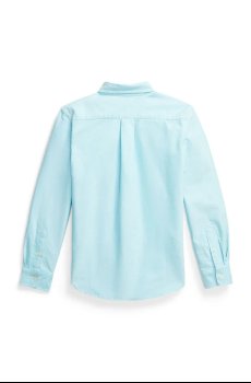 Детская хлопковая рубашка Polo Ralph Lauren