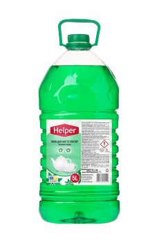 Средство для мытья посуды Helper Зеленый лимон, 5 л