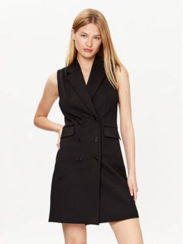 KARL LAGERFELD Повсякденна сукня Punto 231W1312 Чорний Regular Fit KARL LAGERFELD Повсякденна сукня Punto 231W1312 Чорний Regular Fit