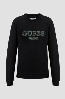 Мужской черный свитшот Черный XXL Guess M5RQ15.KCN01;JBLK