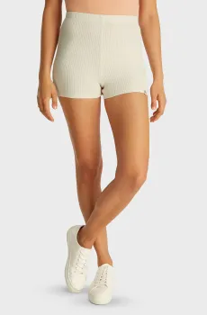 Женские белые шорты WAFFLE TEXTURE Белый S Calvin Klein Jeans J20J225409