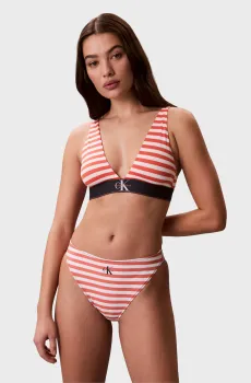 Женские трусики от купальника в полоску Разноцветный XS Calvin Klein LV00Q61147