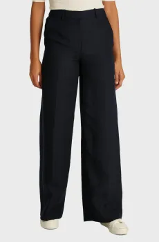 Женские черные брюки LINEN BLEND Черный 38 Calvin Klein K20K208381