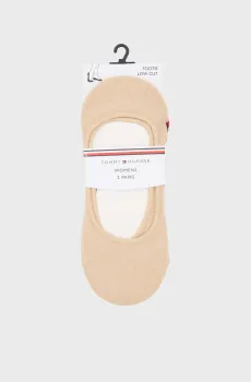 Женские бежевые следы (2 пары) TH WOMEN FOOTIE INVISBLE Бежевый 35-38 Tommy Hilfiger 343025001