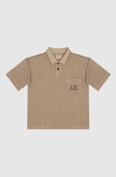 Детское поло цвета хаки