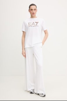 Хлопковая футболка EA7 Emporio Armani