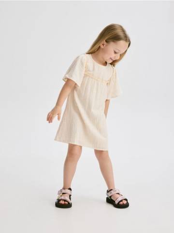 Reserved - GIRLS` DRESS - нюдовий - 260DA-02X Reserved - GIRLS` DRESS - нюдовий - 260DA-02X