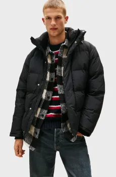 Мужской черный пуховик PUFFER Черный L Tommy Jeans DM0DM22255