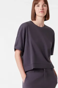 Женская темно-серая футболка BERTA Серый L Etam 6536310