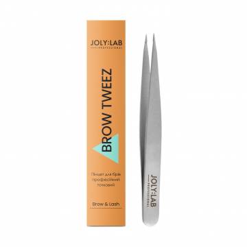 Уценка! Пинцет для бровей Joly:Lab Brow & Lash профессиональный, точечный Уценка! Пинцет для бровей Joly:Lab Brow & Lash профессиональный, точечный