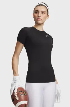 Женская черная футболка UA HG Authentics Comp SS Черный M Under Armour 1365460-008