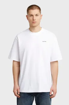 Мужская белая футболка Boxy Белый XL G-Star RAW D26817,D593