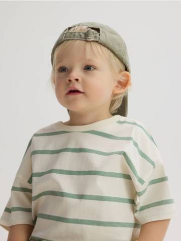 Reserved - BABIES` T-SHIRT - кремовий - 489ED-01X Reserved - BABIES` T-SHIRT - кремовий - 489ED-01X