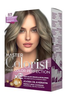 Краска для волос Master Colorist Hair Color Perfection 8.11 Intense Ash Light Blonde, 210 мл