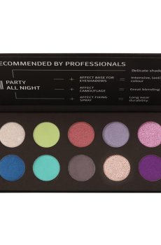 Уценка! Палетка теней для век Affect Cosmetics Party All Night Eyeshadows Palette, 25 г